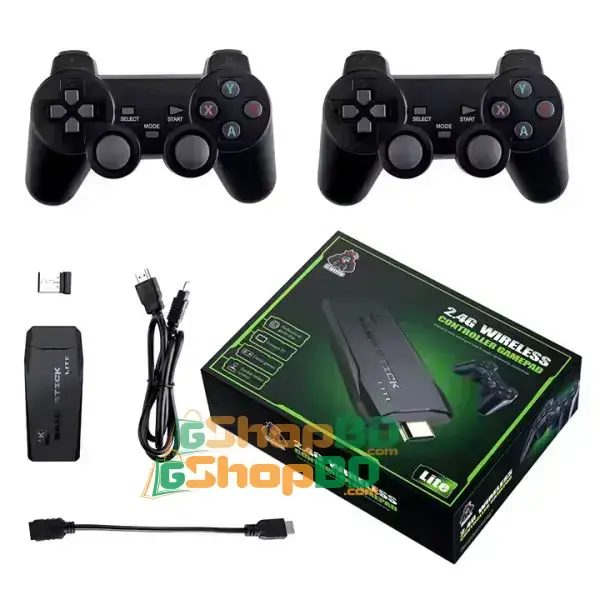 64GB Built-in 20000 Games Stick 2 Wireless controller gamepad 4K HD Video game Console